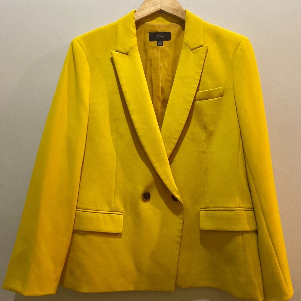 J. Crew Gold Double Breasted Jacket